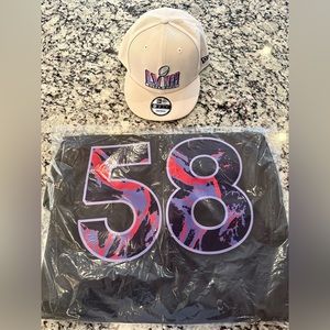 Super Bowl LVIII (58) jersey and snap back hat